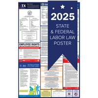 Texas & Federal Labor Law Posters [English & Spanish]